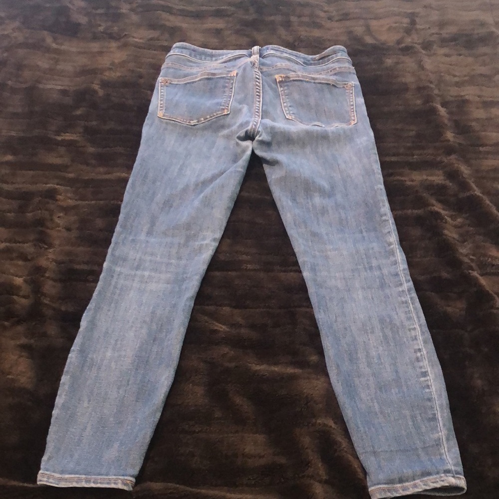 Pilcro by Anthropologie high rise denim legging blue jeans w front & back pocket - Picture 7 of 12